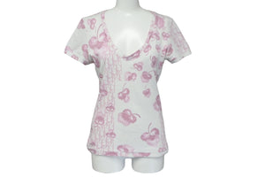 美品 クリスチャンディオール ガリアーノ期 花柄 トロッター ポロシャツ ピンク 美品 クリスチャンディオール ガリアーノ期 花柄 トロッター