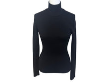 画像をギャラリービューアに読み込む, 極美品 MaxMara マックスマーラ ハイネック ニット 長袖トップス 2313662333 6 70 ウール ポリエステル ブラック サイズS 中古 4b005830