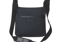 画像をギャラリービューアに読み込む, GUCCI グッチ ショルダーバッグ GG柄 GGキャンバス コットンキャンバス レザー 122793 シルバー金具 美品 中古 58351