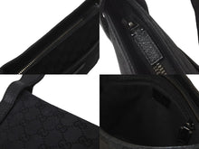 画像をギャラリービューアに読み込む, GUCCI グッチ ショルダーバッグ GG柄 GGキャンバス コットンキャンバス レザー 122793 シルバー金具 美品 中古 58351