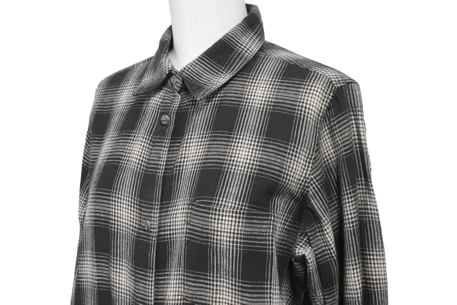 CHROME HEARTS クロムハーツ 長袖シャツ チェックシャツ クロスボール