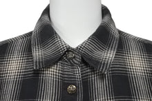画像をギャラリービューアに読み込む, CHROME HEARTS クロムハーツ 長袖シャツ チェックシャツ クロスボール クロスパッチ サイズS シルバー925 美品 中古 58424