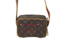 画像をギャラリービューアに読み込む, LOUIS VUITTON ルイヴィトン ショルダーバッグ ミニトロカデロ M95175 モノグラムペルフォ ブラウン ワインレッド 美品 中古 58452
