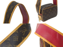 画像をギャラリービューアに読み込む, LOUIS VUITTON ルイヴィトン ショルダーバッグ ミニトロカデロ M95175 モノグラムペルフォ ブラウン ワインレッド 美品 中古 58452
