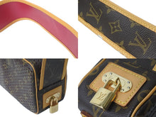 画像をギャラリービューアに読み込む, LOUIS VUITTON ルイヴィトン ショルダーバッグ ミニトロカデロ M95175 モノグラムペルフォ ブラウン ワインレッド 美品 中古 58452