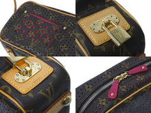画像をギャラリービューアに読み込む, LOUIS VUITTON ルイヴィトン ショルダーバッグ ミニトロカデロ M95175 モノグラムペルフォ ブラウン ワインレッド 美品 中古 58452