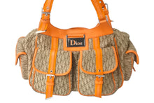 Load image into Gallery viewer, Christian Dior クリスチャンディオール ストリートシック トロッター柄 ハンドバッグ ベージュ オレンジ 中古 58481