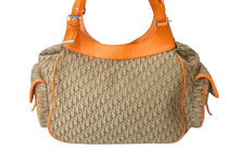 Load image into Gallery viewer, Christian Dior クリスチャンディオール ストリートシック トロッター柄 ハンドバッグ ベージュ オレンジ 中古 58481