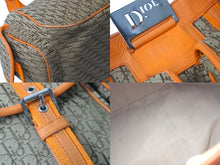 Load image into Gallery viewer, Christian Dior クリスチャンディオール ストリートシック トロッター柄 ハンドバッグ ベージュ オレンジ 中古 58481
