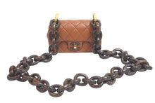 画像をギャラリービューアに読み込む, 未使用 CHANEL シャネル ショルダーバッグ ミニマトラッセ ウッド チェーン ミニ フラップ 23AW ゴールド金具 中古 58495