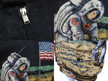 Load image into Gallery viewer, 極美品 SAINT LAURENT サンローラン ブルゾン ムーンディスカバリー テディブルゾン 刺繍 16SS 9644 Y565K シルバー金具 中古 58503