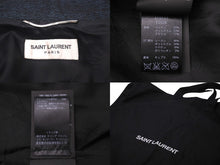 Load image into Gallery viewer, 極美品 SAINT LAURENT サンローラン ブルゾン ムーンディスカバリー テディブルゾン 刺繍 16SS 9644 Y565K シルバー金具 中古 58503