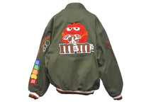 画像をギャラリービューアに読み込む, JH Design ジェイエイチデザイン M&amp;M's レーシング ジャケット カーキ 刺繍 パッチ エムアンドエムズ サイズL 美品 中古 58509