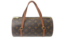 Load image into Gallery viewer, LOUIS VUITTON ルイヴィトン ハンドバッグ M51386 パピヨンPM 筒型 モノグラム ブラウン ゴールド金具 美品 中古 58529