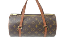 Load image into Gallery viewer, LOUIS VUITTON ルイヴィトン ハンドバッグ M51386 パピヨンPM 筒型 モノグラム ブラウン ゴールド金具 美品 中古 58529