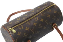 Load image into Gallery viewer, LOUIS VUITTON ルイヴィトン ハンドバッグ M51386 パピヨンPM 筒型 モノグラム ブラウン ゴールド金具 美品 中古 58529