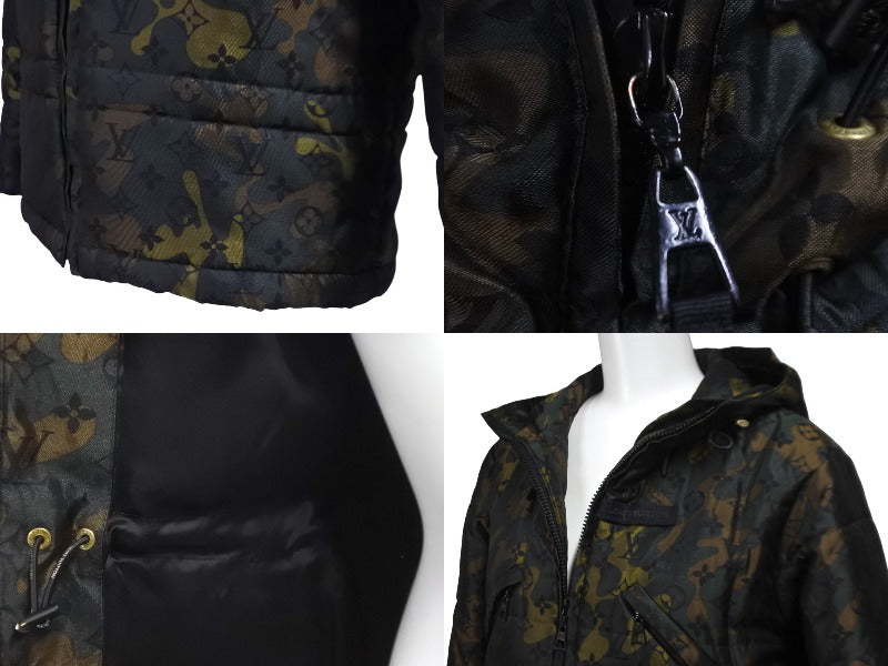 極美品 LOUIS VUITTON ルイヴィトン モノグラム カモフラージュ ダウンジャケット RW082E WNJA33310 村上隆 キッズ 8  中古 58588 – Casanova Vintage