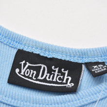 画像をギャラリービューアに読み込む, 新品未使用 Von Dutch ボンダッチ リブタンクトップ ノースリーブ 7VND9A8206NV サイズXS アイスブルー レディース 中古 4a005859