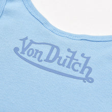 画像をギャラリービューアに読み込む, 新品未使用 Von Dutch ボンダッチ リブタンクトップ ノースリーブ 7VND9A8206NV サイズXS アイスブルー レディース 中古 4a005859