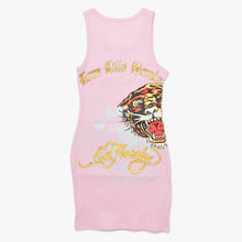画像をギャラリービューアに読み込む, 新品未使用 Ed Hardy エドハーディ リブタンクワンピース EHW3006-8 サイズM スカル ピンク レディース 中古 4a005861