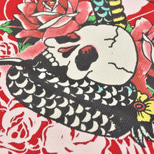 画像をギャラリービューアに読み込む, 新品未使用 Ed Hardy エドハーディ リブタンクワンピース EHW3006-1 サイズS スカル スネーク レッド レディース 中古 4a005862