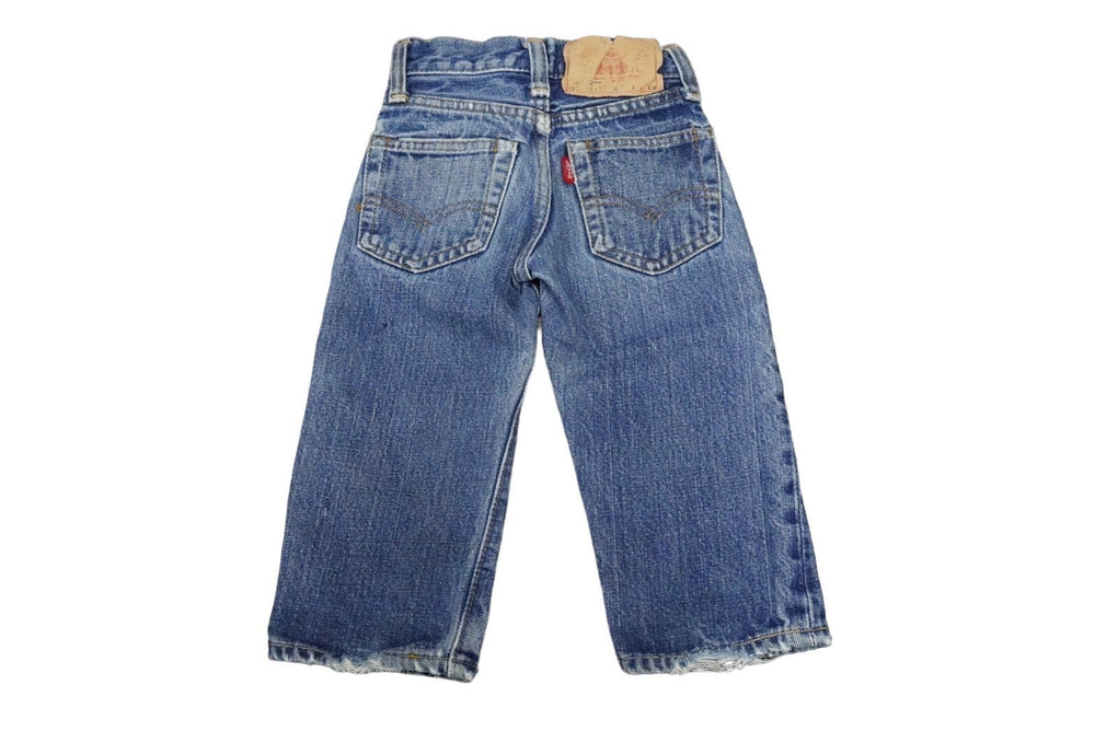 Levi's リーバイス デニムパンツ 302-0117 60s SMALL E ヴィンテージ ブルー コットン デニム キッズ 表記サイズ不明 良品 中古 58643
