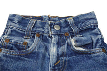 Load image into Gallery viewer, Levi's リーバイス デニムパンツ 302-0117 60s SMALL E ヴィンテージ ブルー コットン デニム キッズ 表記サイズ不明 良品 中古 58643