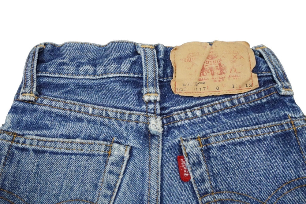 Levi's Levi's Denim Pants 302-0117 60s SMALL E Vintage Blue Cotton Denim Kids Listed Size Unknown Good Condition Used 58643