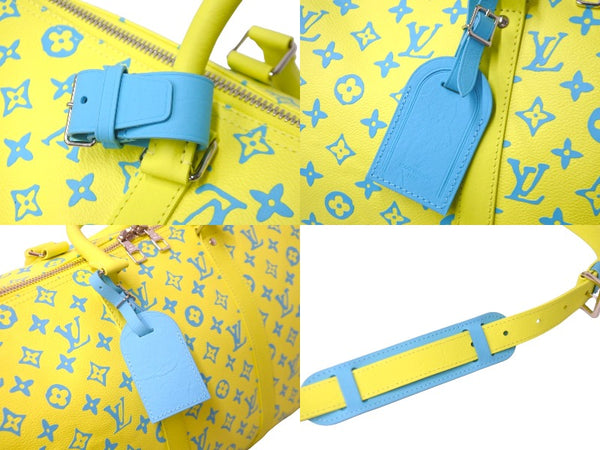 Very good condition LOUIS VUITTON M21869 Keepall Bandouliere 50 Monogram Playground Yellow Used 58662