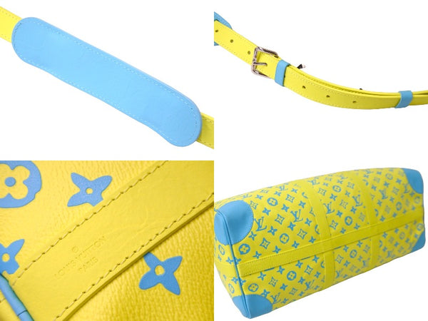 Very good condition LOUIS VUITTON M21869 Keepall Bandouliere 50 Monogram Playground Yellow Used 58662