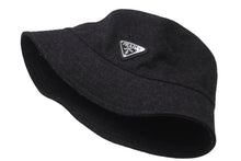 Load image into Gallery viewer, 極美品 PRADA プラダ バケットハット ウール ロゴ 14038 2HC137 1UMT ダークグレー トライアングルロゴ サイズM 中古 58665