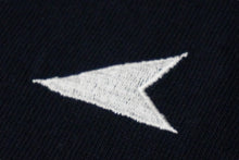 Load image into Gallery viewer, DESCENDANT ディセダント 長袖Ｔシャツ パドル ポロシャツ 18SS サイズ2 ホワイト ネイビー 181ATDS-CSM09 美品 中古 58728