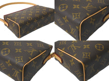 画像をギャラリービューアに読み込む, 新品同様 LOUIS VUITTON ルイ・ヴィトン ショルダーバッグ レシタル M51900 モノグラム PVC ブラウン ゴールド金具 中古 58745