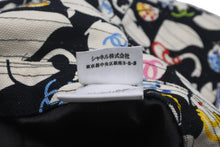 画像をギャラリービューアに読み込む, CHANEL シャネル ハット 帽子 アニマル柄 ココマーク ブラック マルチカラー コットン サイズ57 中古 58755