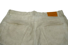 Load image into Gallery viewer, GOODENOUGH グッドイナフ スエード レザー パンツ グレー系 ボトムス ストレート サイズ34 中古 58759