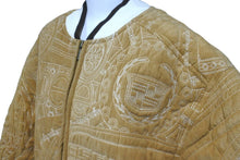 画像をギャラリービューアに読み込む, pellepelle ペレペレ ボンバージャケット キャデラック エスカレード 刺繍 ポリエステル ブラウン アンティーク 美品 中古 58776