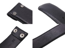画像をギャラリービューアに読み込む, 極美品 CHROME HEARTS クロムハーツ ベルト バックル OVAL STAR LARGE BUCKLE BELT レザー シルバー925 中古 58797
