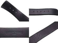 画像をギャラリービューアに読み込む, 極美品 CHROME HEARTS クロムハーツ ベルト バックル OVAL STAR LARGE BUCKLE BELT レザー シルバー925 中古 58797