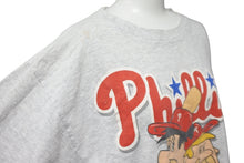 画像をギャラリービューアに読み込む, MLB Philadelphia Phillies フィラデルフィア フィリーズ 半袖Ｔシャツ ヴィンテージ 野球 グレー コットン サイズL 中古 58826