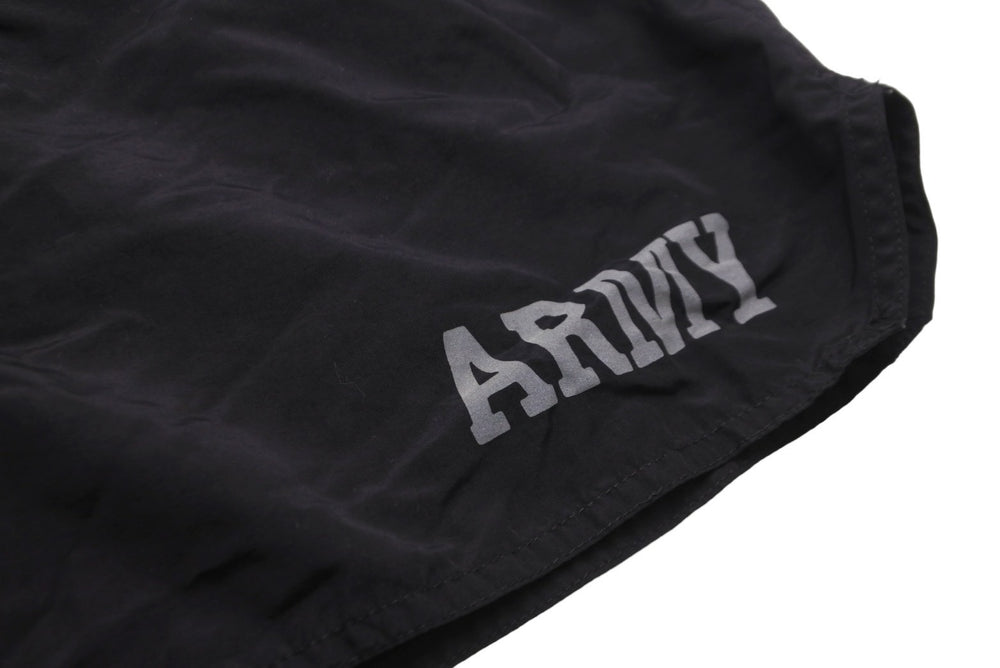 U.S.ARMY IPFU TRAINING トレーニングショーツ ミリタリー 米軍 デッドストック ブラック ナイロン サイズL 美品 中古 58827