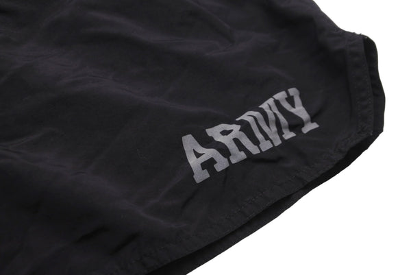 U.S.ARMY IPFU TRAINING Training Shorts, Military, US Army, Deadstock, Black Nylon, Size L, Excellent Condition, Used, Item No. 58827