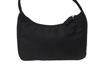 Load image into Gallery viewer, 極美品 PRADA プラダ ホーボー ハンドバッグ ナイロン ワンショルダー ミニバッグ ロゴ MV515 ブラック 中古 58846