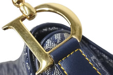 画像をギャラリービューアに読み込む, Christian Dior クリスチャンディオール ダブルサドルバック ワンショルダー トロッター ネイビー RU1012 美品 中古 58849