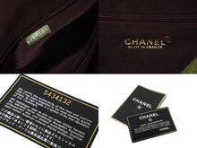 画像をギャラリービューアに読み込む, CHANEL シャネル クラッチバッグ ココマーク 5番台 1998年 ムートン スウェード ブラウン グリーン ゴールド金具 美品 中古 58853