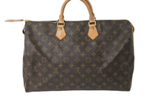 画像をギャラリービューアに読み込む, LOUIS VUITTON ルイヴィトン ハンドバッグ スピーディ40 M41522 モノグラム ゴールド金具 美品 中古 58890