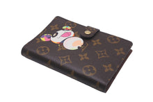 画像をギャラリービューアに読み込む, 極美品 LOUIS VUITTON ルイヴィトン 手帳カバー アジェンダ PM モノグラムパンダ 村上隆 R20011 ブラウン 中古 58897