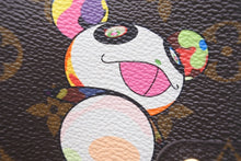 画像をギャラリービューアに読み込む, 極美品 LOUIS VUITTON ルイヴィトン 手帳カバー アジェンダ PM モノグラムパンダ 村上隆 R20011 ブラウン 中古 58897