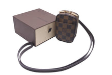 画像をギャラリービューアに読み込む, 極美品 LOUIS VUITTON ルイヴィトン ポーチ テュイオカピPM ダミエ ブラウン N61738 ゴールド金具 中古 58899
