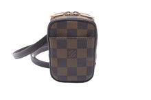 画像をギャラリービューアに読み込む, 極美品 LOUIS VUITTON ルイヴィトン ポーチ テュイオカピPM ダミエ ブラウン N61738 ゴールド金具 中古 58899