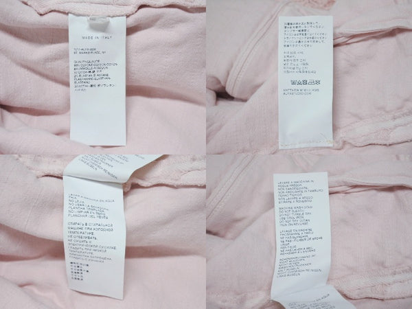 極美品 1017 ALYX 9SM blackmeans アリクス ブラックミーンズ デニムジャケット YZERR私物 コットン ポリウレタン ピンク サイズL 中古 4b005890